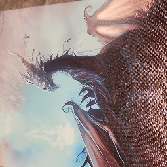 Fantasy Dragon Art Canvas - Picture 2 of 3
